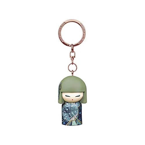 Portachiavi Kokeshi Kimmidoll 5 cm Amika – Love versione inglese