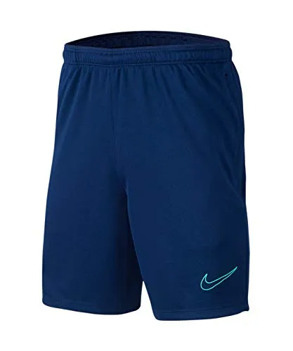 Nike Dri-Fit Cr7 Pantaloncini da Bambino, Bambino, Pantaloni Corti, BV6084, Blu (Blue Void) / Azzurro (Hyper Jade) / Argento Metallizzato, XL