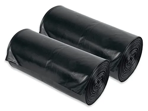 Sacchi Robusti Extra-Resistenti cm 90x120, spessore 75µm - 20 pezzi (2 rotoli x 10pz) colore nero - Sacco molto robusto da 140 grammi cadauno, ideali per rifiuti pesanti