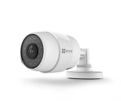 EZVIZ C3C 720p HD Esterna Telecamera di Sicurezza, Night Vision, IP66 Antipolvere e Impermeabile, EZVIZ Cloud Servizio, Focale 2.8 mm, Compatibile con Alexa, IFTTT