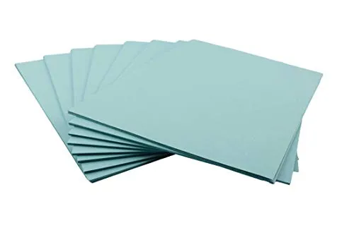 House of Card & Paper Cartoncino A3, 160 g/m², colore blu pastello, confezione da 50 fogli