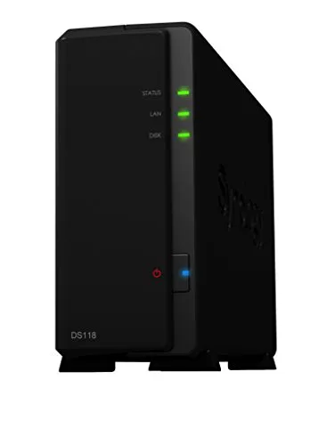 Synology DiskStation DS118 NAS Collegamento Ethernet LAN, Nero