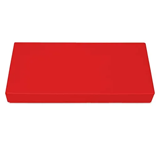 SuperKissen24. Materasso Cuscino per Bancale Divano Pallet 80x40 cm Seduta Impermeabile e Comodo per Divanetti da Esterno - Rosso