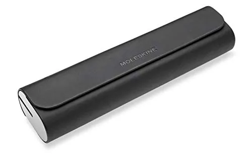 Custodia Moleskine Ellipse, Astuccio con canalina per cavo di ricarica, 20 x 5,2 x 3,2 cm, Colore Nero (Penna non inclusa)