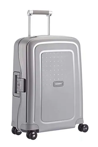 Samsonite S'Cure - Spinner S Valigia a Mano, 55 cm, 34 L, Argento (Silver)