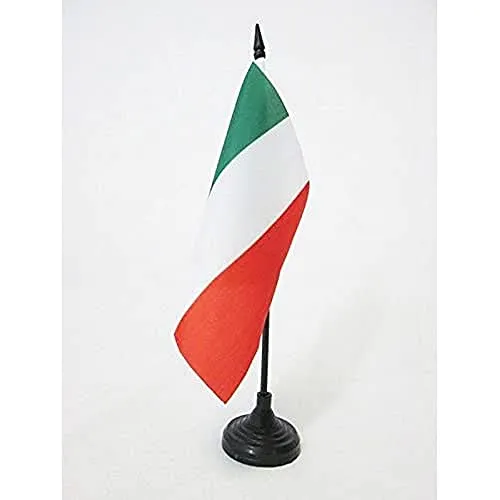 AZ FLAG Bandiera da Tavolo Italia Repubblica CISALPINA 15x15cm - Piccola BANDIERINA Italiana Antica 15 x 15 cm