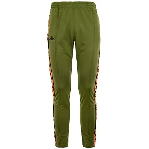 Kappa Pantalone 222 Banda Astoria Snaps Slim Verde - Colore - Verde, Misure - XS