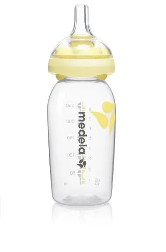 MEDELA Biberon per la Conservazione del Latte Materno, Multicolore, Confezione di 1 bottiglie (1 x 250 ml), con Tettarella Calma