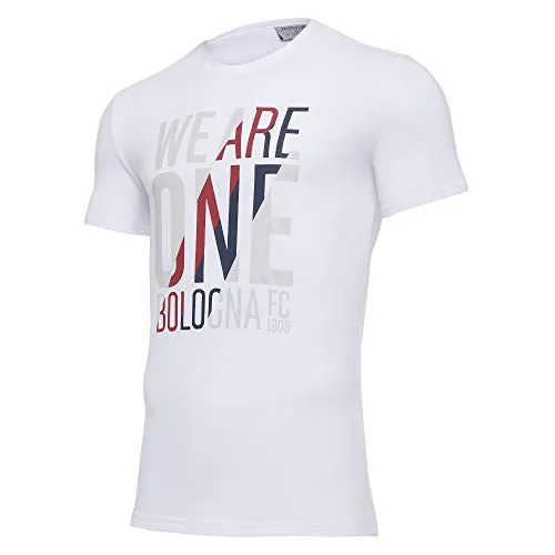 Macron Bfc Merch Ca T-Shirt Tifoso Jersey Cottonpoly BIA SR, Cotone Bianca Bologna FC 2020/21 Uomo, XXL