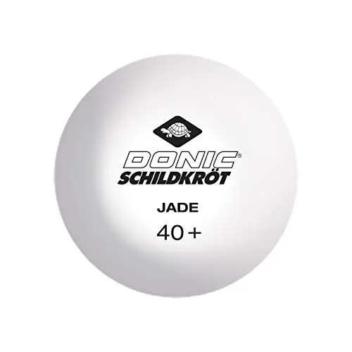 Donic-Schildkroet Palline da Ping Pong Jade, Qualità Poly 40+, 144 Unitá in una Borsa da Transporto, Bianco, 608501