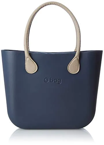 O bag B001_017, Borsa a Mano Donna, Blu (Blu Navy), 14x31x39 cm (W x H x L)