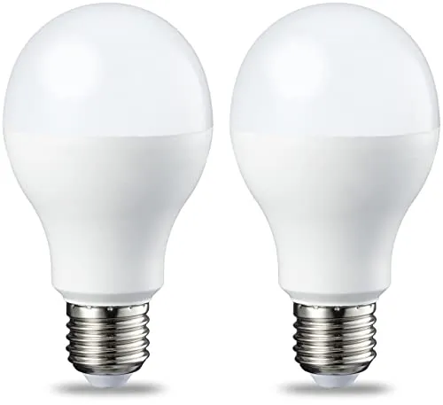 Amazon Basics - Confezione da 2 lampadine a LED, con attacco Edison E27, piccole, da 13 W (equivalenti a 100 W), ‎Bianco Freddo, non dimmerabili