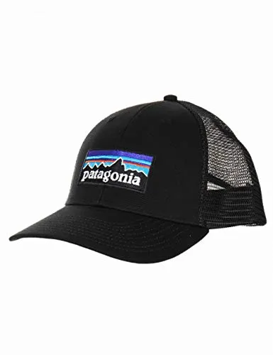 Patagonia P-6 Logo Lopro Trucker, Cappellino Con Visiera Unisex Adulto, Nero, Taglia unica