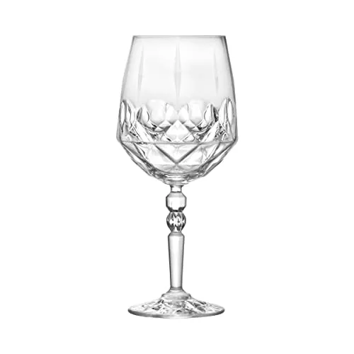 RCR Cristalleria Italiana S.p.a. Linea Alkemist | Calici da Acqua e Vino in Vetro Bicchieri Moderni Set 6 Biccheri di Cristallo da 67 Cl