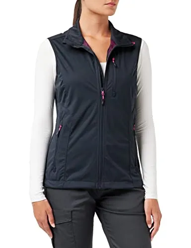 CMP Softshell Waterproof Vest, Woman, Antracite-Purple Fluo, 46