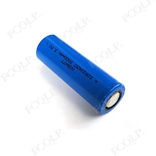FCQLR Compatible per 22650 Rechargeable Lithium Ion Batteria li-Ion Cell Flat Top 3000mah per Feiyu Tech FY G5 / SPG/SPGLive Handheld Gimbal