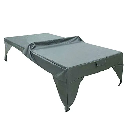 Tavolo da ping pong Coperta Cortile Coperta leggera Tutto l'anno Pratico Telo protettivo Pieghevole Esterno Impermeabile Facile da pulire Parco giochi Resistente all'usura Resistente all'usura(grigio)