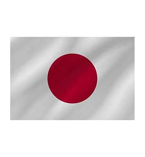 R&F srls Bandiera Giappone Giapponese Nazionale Tessuto Misura Standard 90 X 150 cm