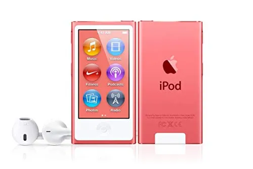 M-Player - Lettore Apple iPod Nano 7a generazione, 16 GB, colore: Rosa