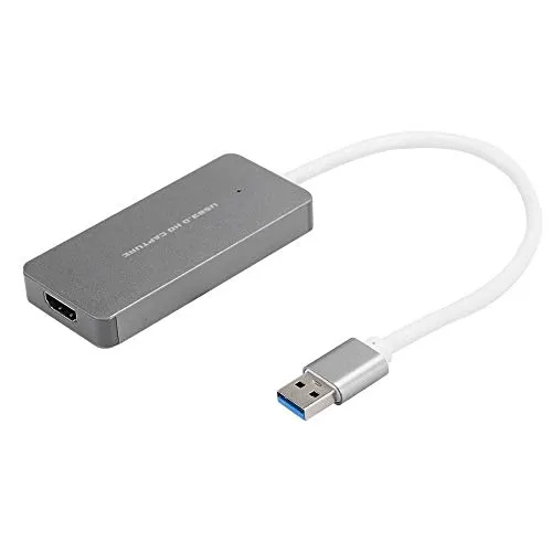Garsentx Scheda di acquisizione Video Trasmissione e Registrazione Live da HDMI a USB3.0 per videocamera WiiU/Xbox 360/Xbox One/PS4/HDMI Compatibile con Windows 7/8/10/OS X 10.9/Linux/Android