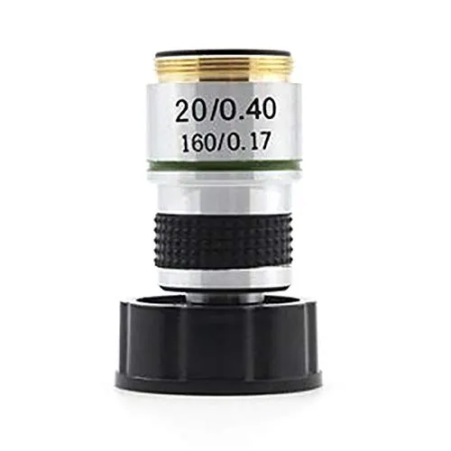 Hacbop 185 microscopio 20X obiettivo ottromatico accessorio per microscopio biologico