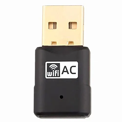 Chiavetta USB WiFi Adattatore PC - Dual Band 2.4G/5GHz AC 600Mbps, Antenna Ricevitore WiFi per PC fisso, Portatile, Tablet - Realtek Chipset - 802.11ac - Scheda di Rete Inivech