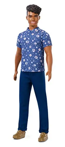 Barbie Ken Fashionistas Bambola Afroamericana con Camicia Floreale, FXL61