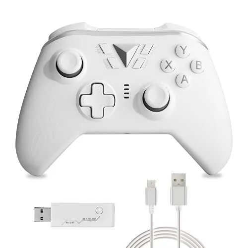 GZW-Shop Controller Wireless per Xbox One, Gamepad Wireless Compatibile con Xbox One, Xbox One S, Xbox One X, Xbox Series X e PC Windows (White)