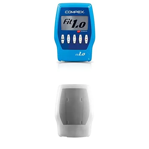 Compex Fit 1.0 Elettrostimolatore, Blu Coque de Protection, Custodia Protettiva Unisex-Adulto, Bianco, Taglia Unica