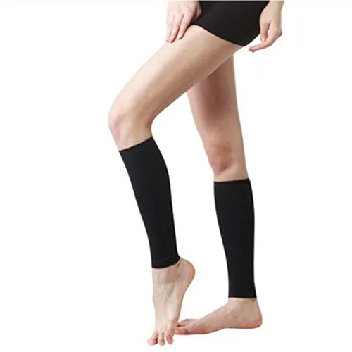 Mouchao Calze a Compressione sulle Maniche Calze a Compressione sulle Gambe Shin Splint Vitello Sollievo dal Dolore Nero