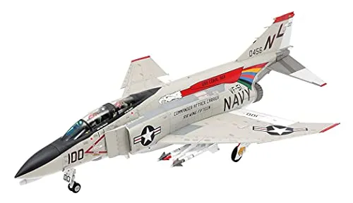 Tamiya 61121 1:48 F-4B Phantom II Mcdonnell Douglas – Riproduzione Fedele all'originale, plastica, Fai da Te, Hobby, modellismo, assemblaggio, Non Verniciato, Colore Non Laccato, 61121-000