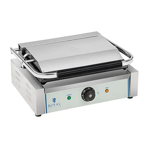 Royal Catering - RCKG-2200 - Piastra panini - 1 x 2.200 Watt