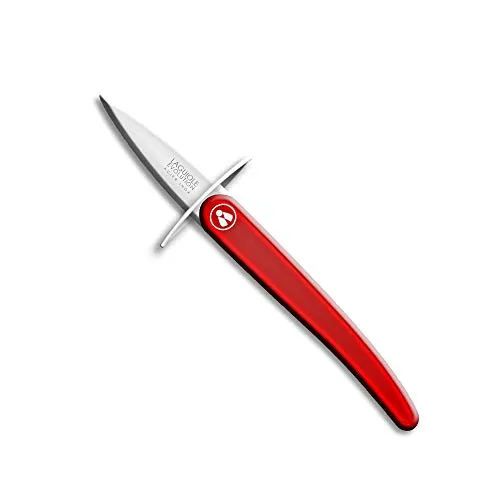 Laguiole Evolution 448230 Coltello per ostriche con Guardia acidulé Acciaio Inossidabile/ABS Rosso 23,3 x 2,4 x 1,8 cm