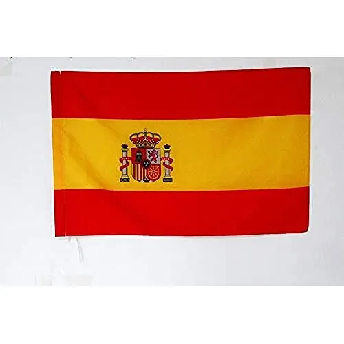 AZ FLAG Bandiera COMMISSARIO di Pista Spagna Nazionale 90x60cm - Bandiera COMPETIZIONI AUTOMOBILISTICHE 60 x 90 cm Foro per Asta