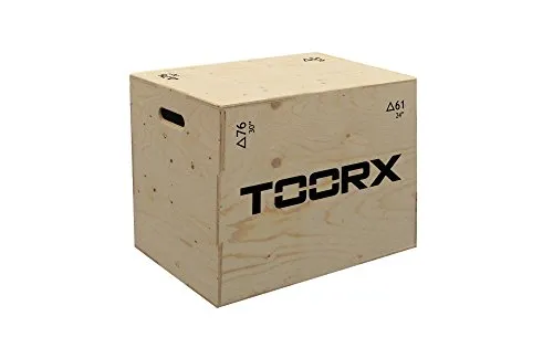 Plyo box 3 in 1 TOORX Piattaforma Altezza Regolabile 76x61x51 cm.