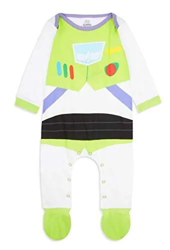 Disney Toy Story Tutine Neonato Buzz Lightyear, Pigiama Intero Bambino, Tutina per Neonati in Puro Cotone, Abbigliamento Neonato (Multi, 12-18 Mesi)