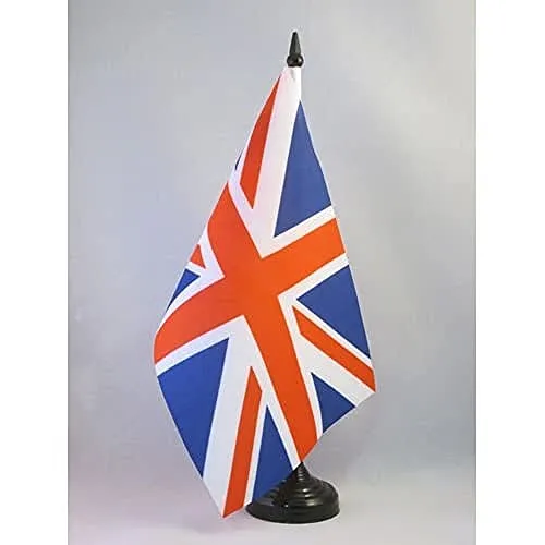 AZ FLAG Bandiera da Tavolo Regno Unito 21x14cm - Piccola BANDIERINA Britannica – Inglese – UK 14 x 21 cm