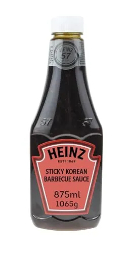 SALSA HEINZ STICKY KOREAN BARBECUE SAUCE BBQ BOTTIGLIA 875 ml KOREANA PANINI