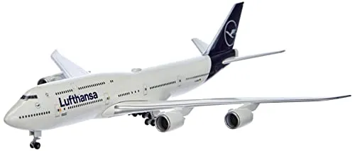 Herpa Boeing 747-8 - Intercontinental, Biplano, Lufthansa, Modello di Aereo con Supporto, Aeroplano, Aviazione, Modellismo, Modelli in Miniatura, Oggetto da Collezione, Metallo - Scala 1:500