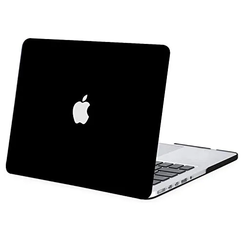 MOSISO Custodia Rigida Compatibile con MacBook PRO 15 Pollici con Retina Display A1398 (Versione 2015/2014/2013/2012), Plastic Case Cover Rigida Copertina, Nero