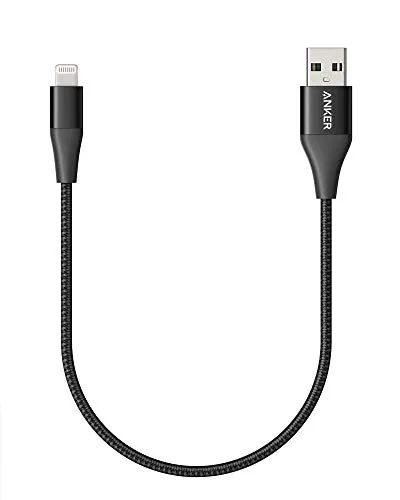 Anker Cavo Lightning in Nylon Powerline+ II [Certificato Apple MFi] (0.3m) per Perfetta Compatibilità con iPhone XS/XS Max/XR / 8/8 Plus e Tanti Altri.