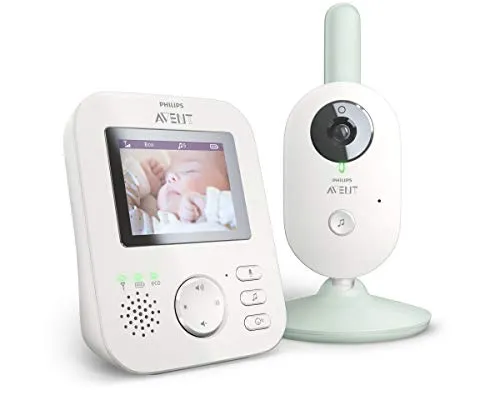 Philips AVENT Baby monitor SCD831/26 monitor video per bambino 300 m FHSS Bianco