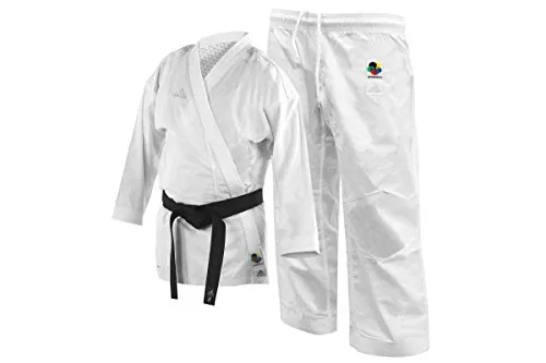 Adidas K220KF Kumite Fighter Gi - Kimono per karate, 150 cm