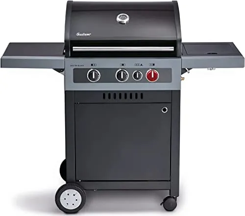 Enders Boston Black 3 K Turbo Barbecue a Gas - Bbq a gas in Acciaio Inossidabile a 3 Fuochi - Tecnologia Turbo Zone & Heat Range - Griglia a gas da campeggio e giardino - Griglia gas barbecue #8862633