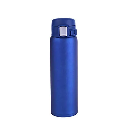 ZYLLL Tazze Termiche in Acciaio Inossidabile Bottiglia a Doppia Parete Scuola casa tè Tazza da caffè Bottiglia Thermos Tazza Blu Navy 500 ml