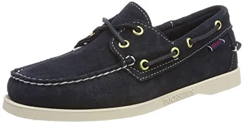 Sebago Docksides Portland Suede W, Women’s 7000510 Boat Shoes 5.5 UK, Blu Blue Navy 908