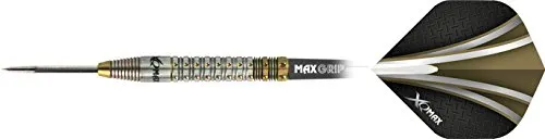 XQ-Lite Max gibli 90% tungsteno – Set di Freccette Steel Tip, Gold, 22 G