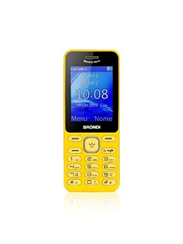 Brondi Banana Split Telefono Cellulare Giallo