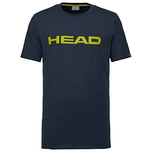HEAD Club Ivan, T-Shirt Unisex Bambini, Dark Blu/Giallo, XL