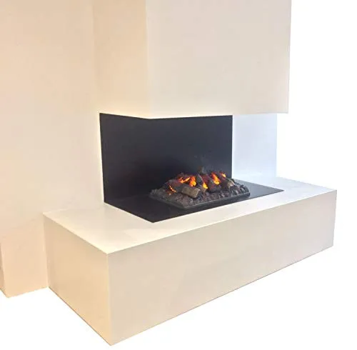 Caminetto elettrico ad acqua MAISON FIRE modello TRILATO COMPATTO ACQUA